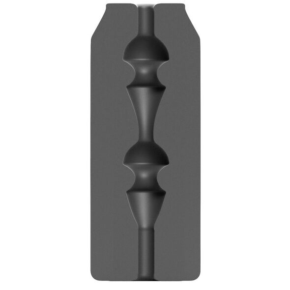 Enjoy a rush of pleasure with the All Black Masturbator Energy. Fun can-style design, unique cavernous interior, body-safe. Made in Belgium for intense satisfaction.1